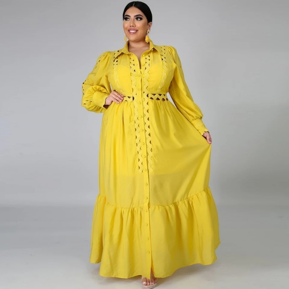 Button down Maxi Dress